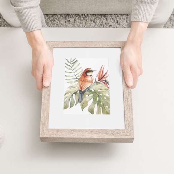Bee-Eater Bird Watercolor Illustration Wall Art Print Poster Unframed - Picture 5 of 17